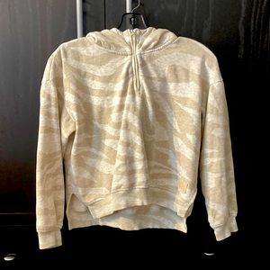 H&M Very light green and gray camouflage sweatshirt for girls